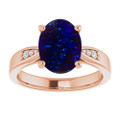 Oval Black Opal 122_Rose Gold_Oval