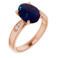 Oval Black Opal 122_Rose Gold_Oval