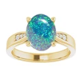 Oval Black Opal 6_Yellow Gold_Oval