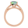 Oval Black Opal 16_Rose Gold_Oval