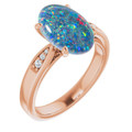 Oval Opal Triplet 58_Rose Gold_Oval