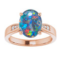 Oval Opal Triplet 60_Rose Gold_Oval