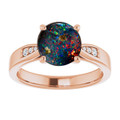 Round Boulder Opal 47_Rose Gold_Round
