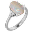 Oval White Opal 1_Sterling Silver_Oval