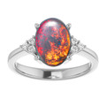 Oval Black Opal 10_Sterling Silver_Oval