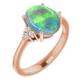Oval Black Opal 16_Rose Gold_Oval