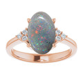 Oval Black Opal 12_Rose Gold_Oval