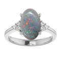 Oval Black Opal 12_Sterling Silver_Oval