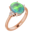 Oval Black Opal 16_Rose Gold_Oval