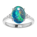 Oval Opal Triplet 66_Sterling Silver_Oval