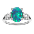 Oval Black Opal 93_White Gold_Oval   