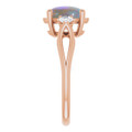 Oval Black Opal 76_Rose Gold_Oval