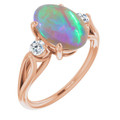 Oval Black Opal 76_Rose Gold_Oval