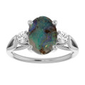 Oval Boulder Opal 100_White Gold_Oval
