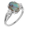Oval Boulder Opal 100_Sterling Silver_Oval