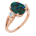 Oval Boulder Opal 108_Rose Gold_Oval