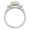 Oval White Opal 116_Sterling Silver_Oval