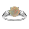 Round White Opal 119_Sterling Silver_Round
