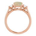 Round White Opal 119_Rose Gold_Round