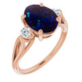 Oval Black Opal 122_Rose Gold_Oval