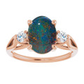 Oval Opal Triplet 133_Rose Gold_Oval
