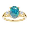 Oval Black Opal 6_Yellow Gold_Oval