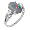 Oval Black Opal 12_Sterling Silver_Oval