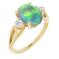 Oval Black Opal 16_Yellow Gold_Oval