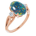 Oval Opal Triplet 69_Rose Gold_Oval