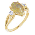 Teardrop Pipe Opal 39_Yellow Gold_Teardrop