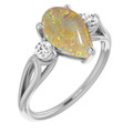 Teardrop Pipe Opal 39_Sterling Silver_Teardrop