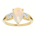 Teardrop White Opal 43_Yellow Gold_Teardrop