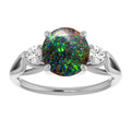 Round Boulder Opal 51_Sterling Silver_Round