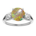 Round Boulder Opal 52_White Gold_Round