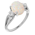 Round White Opal 57_White Gold_Round