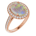 Oval Black Opal 13_Rose Gold_Oval