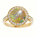 Round Boulder Opal 52_Yellow Gold_Round