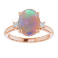 Oval Black Opal 76_Rose Gold_Oval