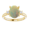 Oval Boulder Opal 99_Yellow Gold_Oval