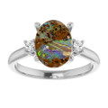 Oval Boulder Opal 101_Sterling Silver_Oval
