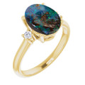 Oval Boulder Opal 109_Yellow Gold_Oval