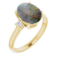 Oval Boulder Opal 113_Yellow Gold_Oval