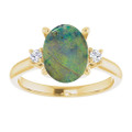 Oval Boulder Opal 115_Yellow Gold_Oval
