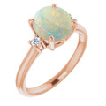 Round White Opal 120_Rose Gold_Round