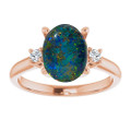 Oval Opal Triplet 130_Rose Gold_Oval