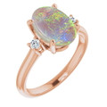 Oval Black Opal 13_Rose Gold_Oval