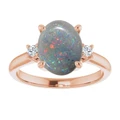 Oval Black Opal 12_Rose Gold_Oval