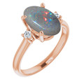 Oval Black Opal 12_Rose Gold_Oval