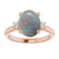 Oval Black Opal 12_Rose Gold_Oval