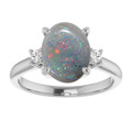 Oval Black Opal 12_Sterling Silver_Oval